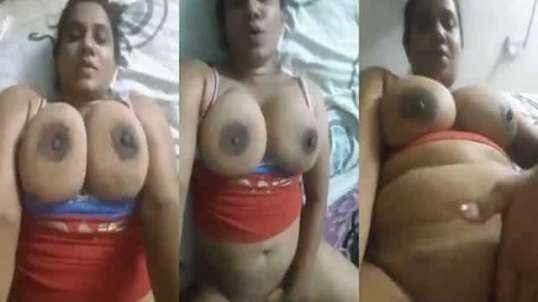 ⁣Super Busty Indian Wife Flaunts Her Melons On Selfie Video
