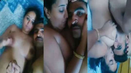 Beautiful Booby Indian Wife Foreplay Sex