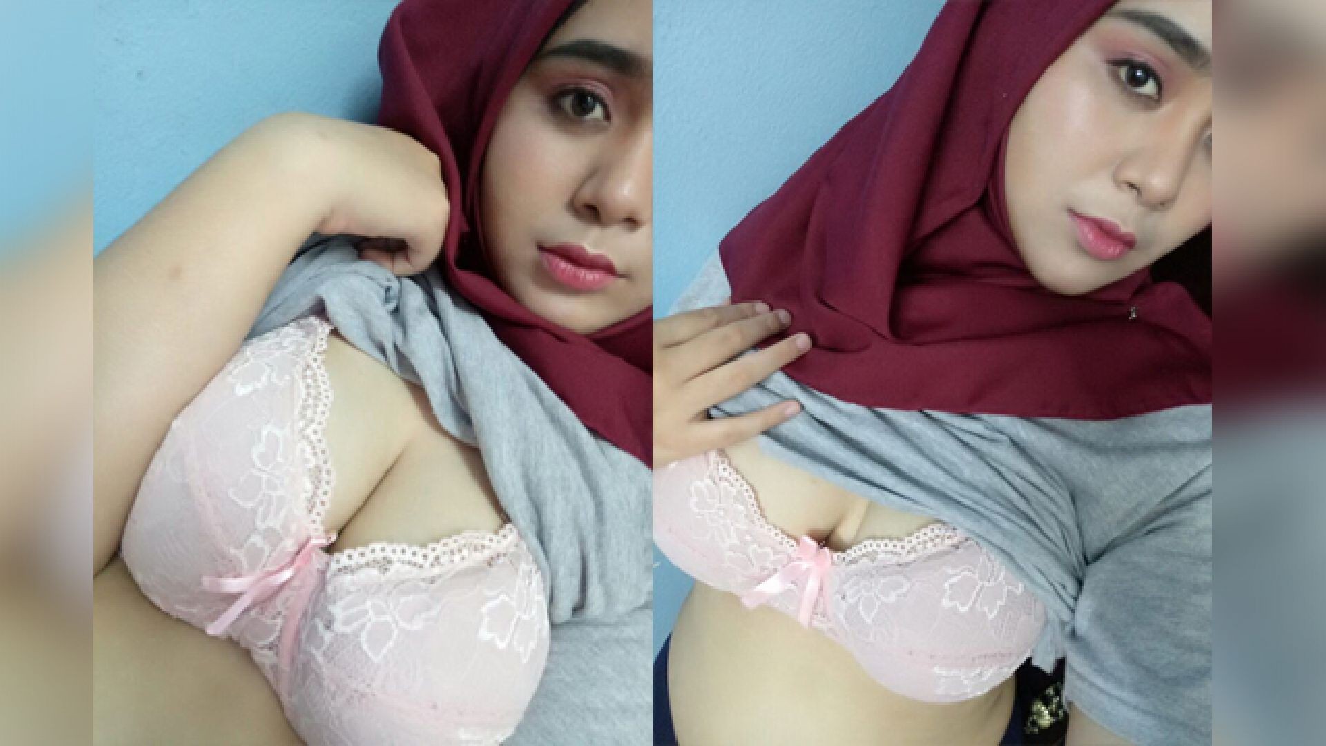 Today Exclusive- Hot Muslim Girl Boobs Selfie Part1