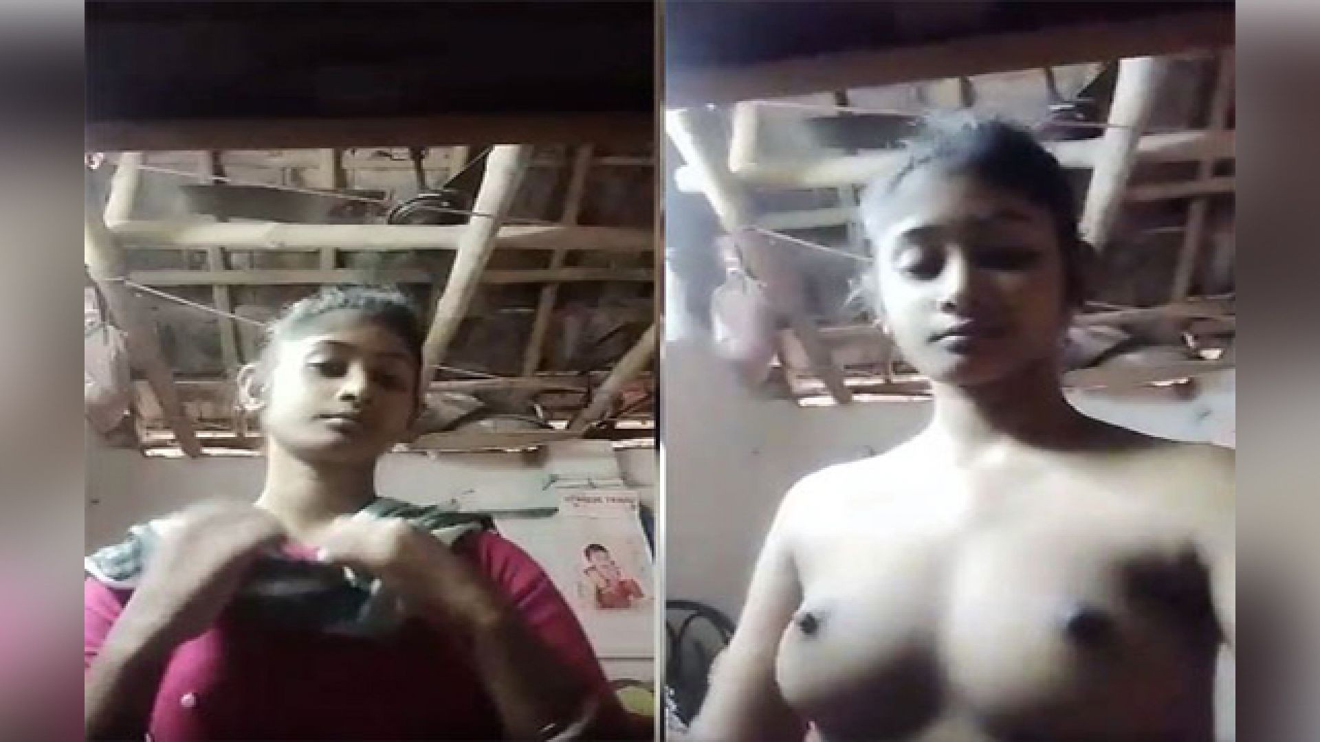 Today Exclusive- Dehati Girl Showing Her Boobs And Pussy