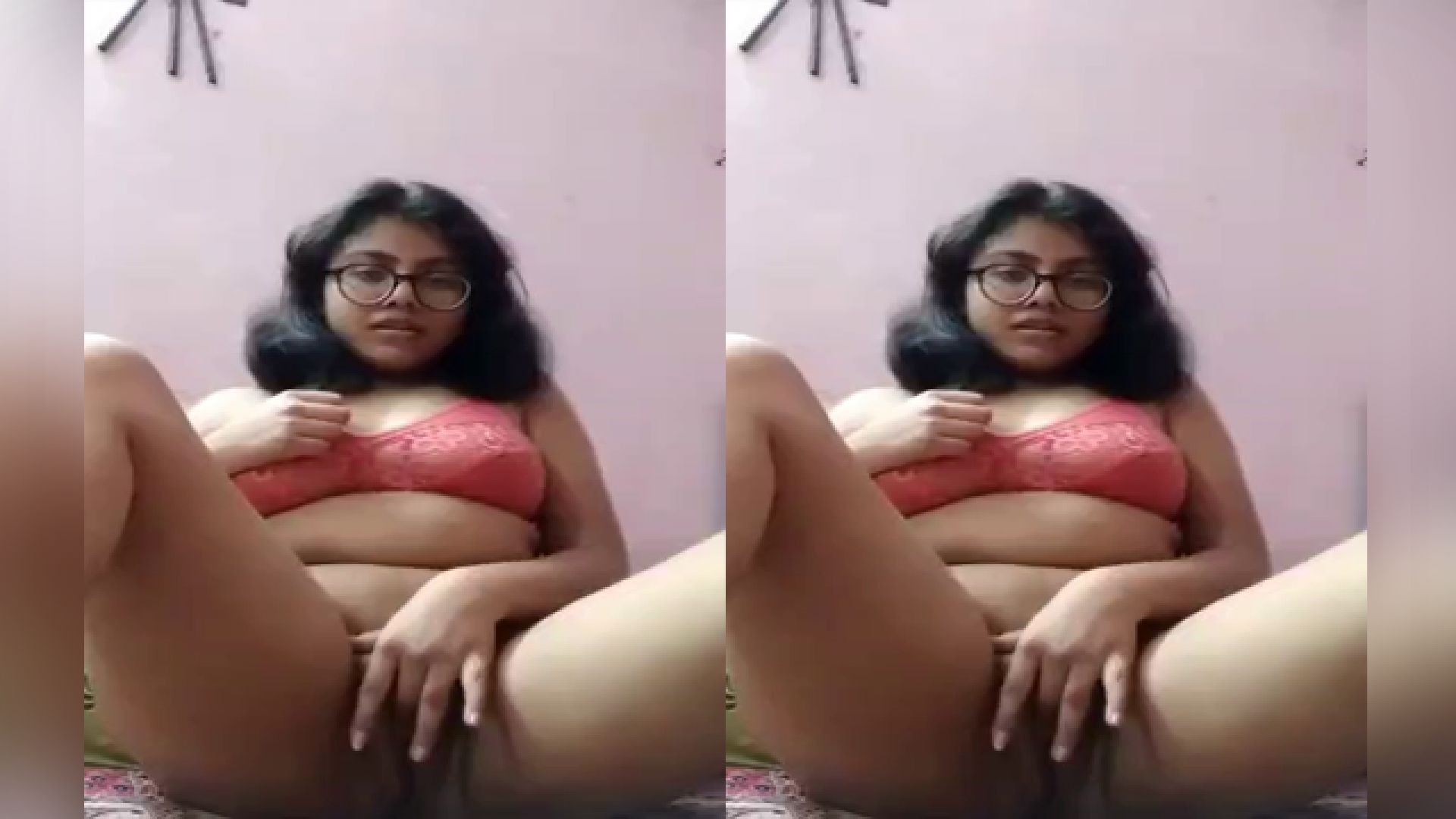 Today Exclusive- Beautiful Cute Bengali Horny Girl Pussy Rubbing And Fingering 1