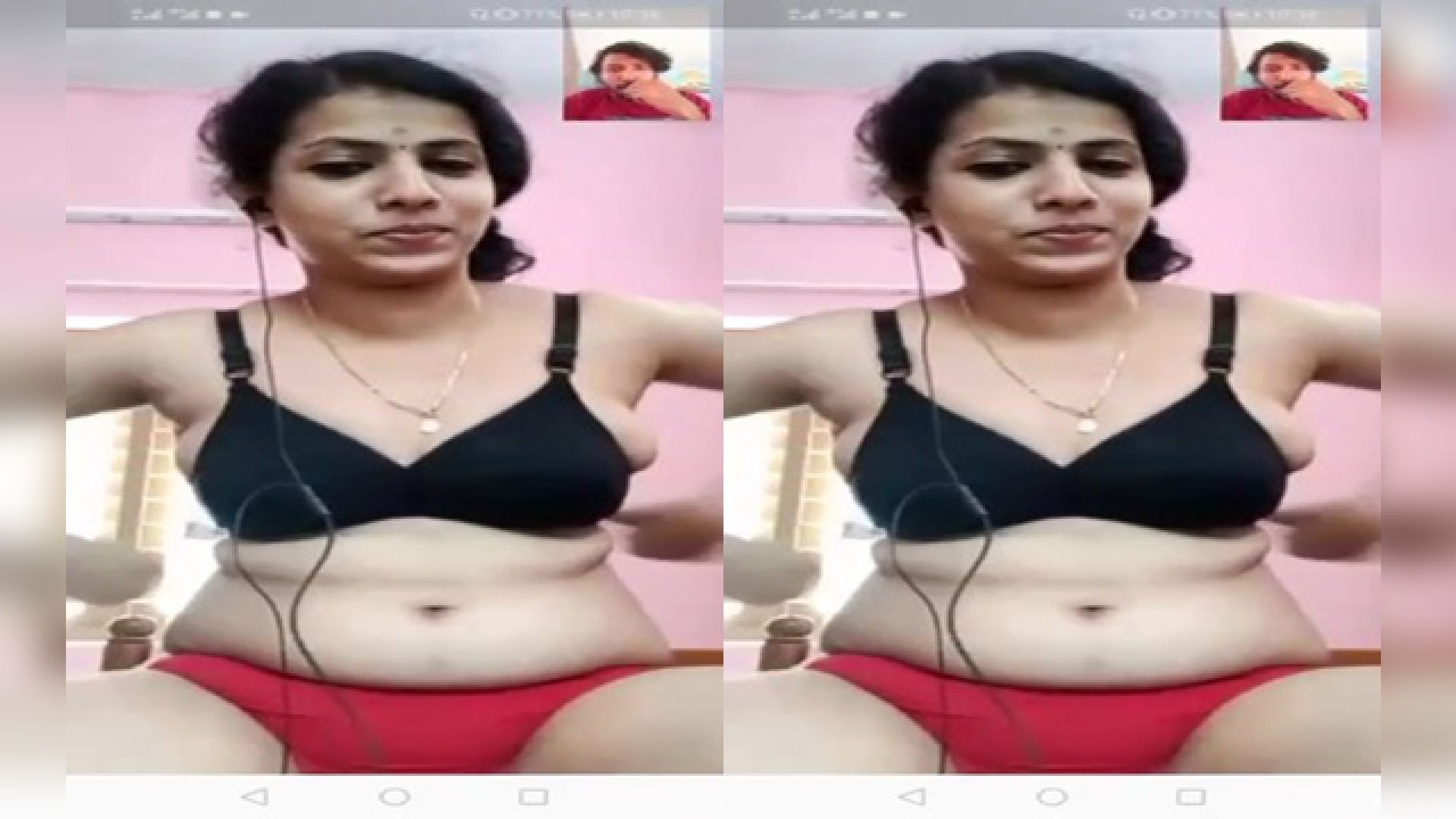 Today Exclusive- Sexy Mallu Bhabhi Shows Boobs On VC