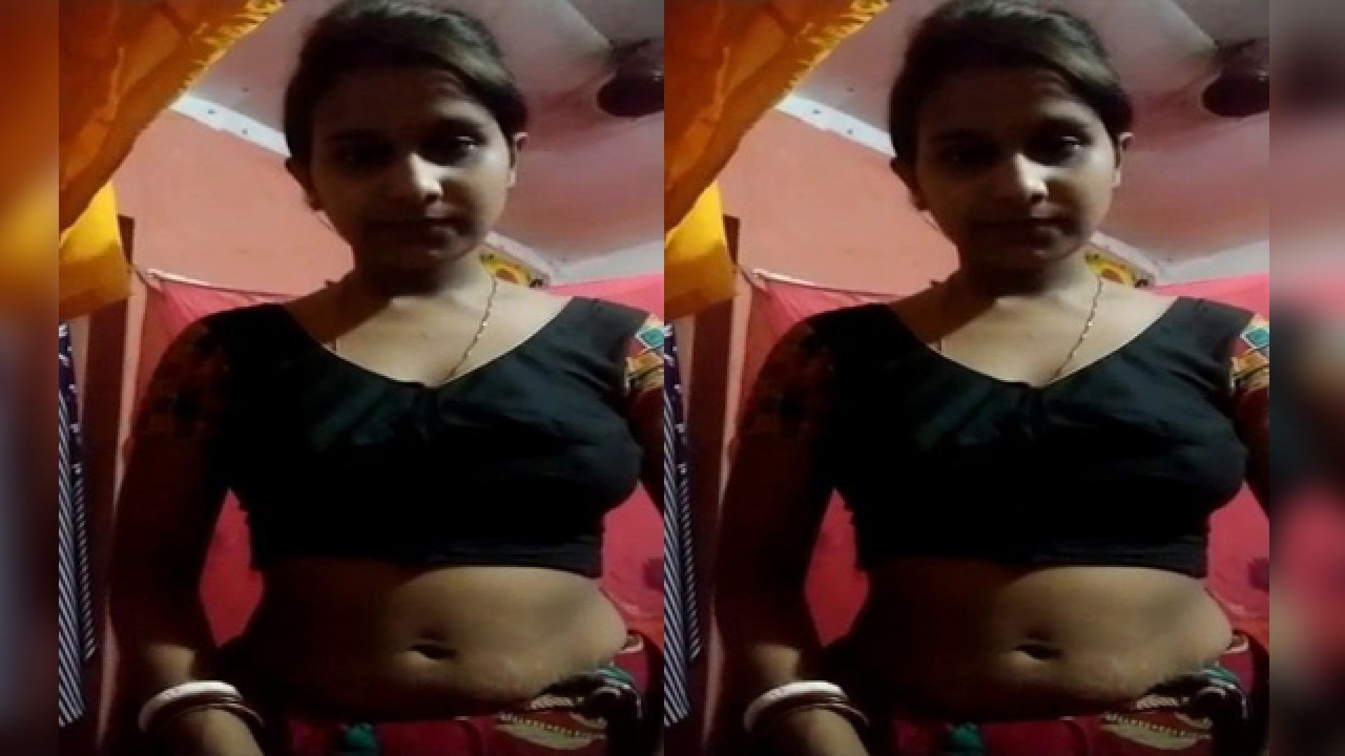 Today Exclusive- Sexy Bhabhi Strip her Saree and Showing Nude Body Part2