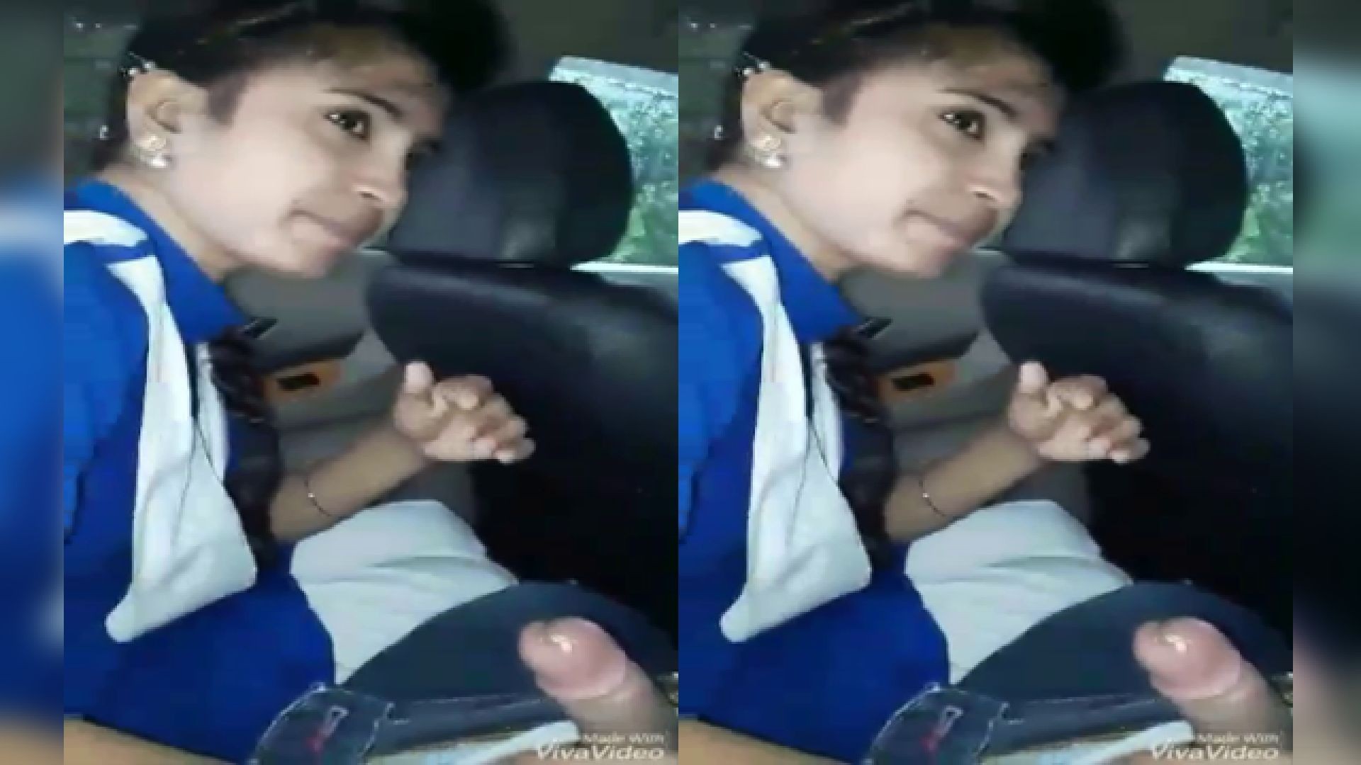Today Exclusive- School Girl Sucking Boyfriend Cock In Car