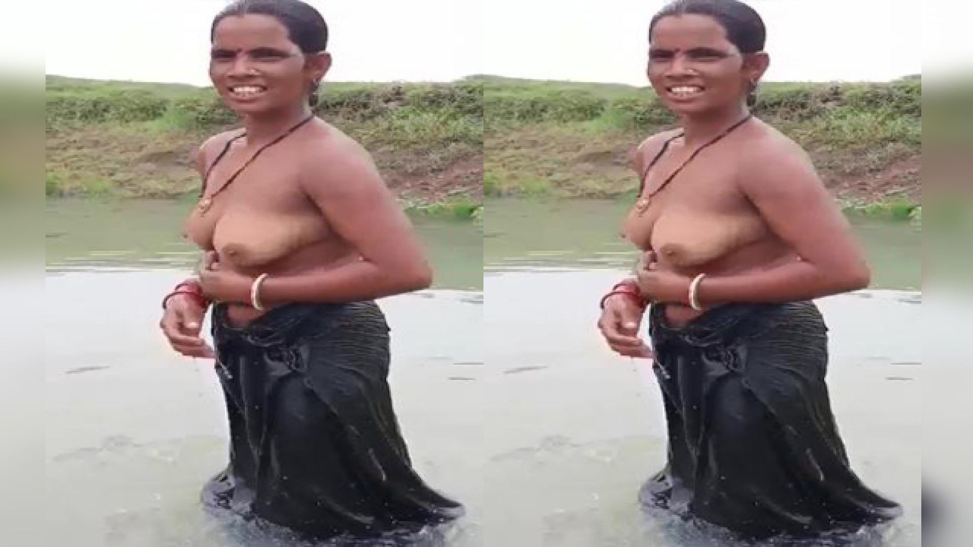 Bhabhi OutDoor bathing