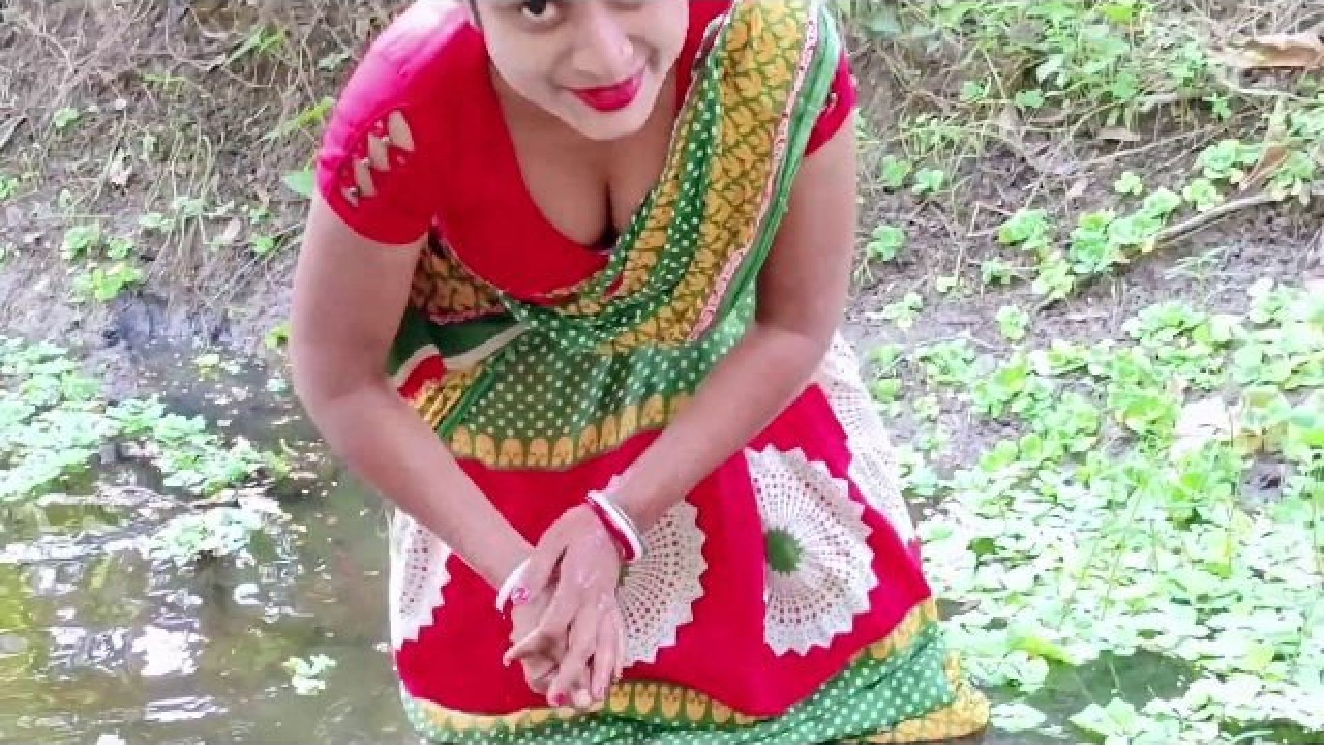 Sumona super ht navel show-Our beautiful village and village