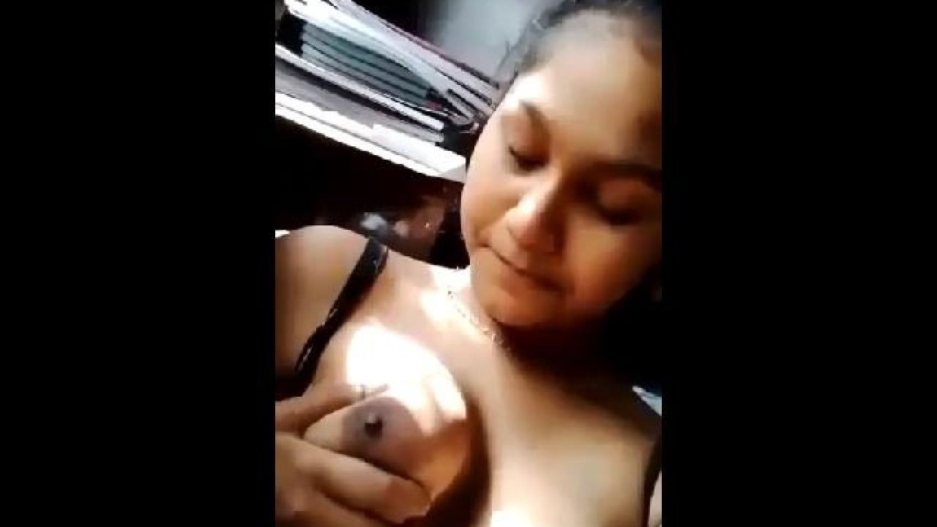Hot girl playing with sexy boobs