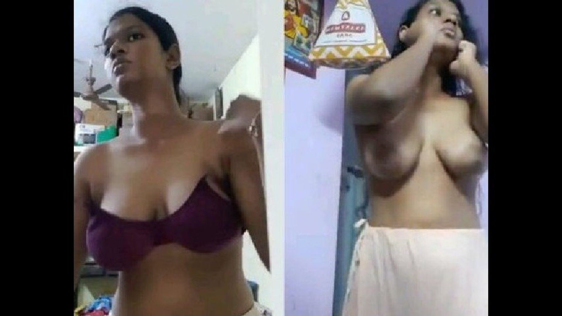 ⁣Very Beautiful Tamil Girl Making Sorry Video for BF When Family Members Busy in Another Room