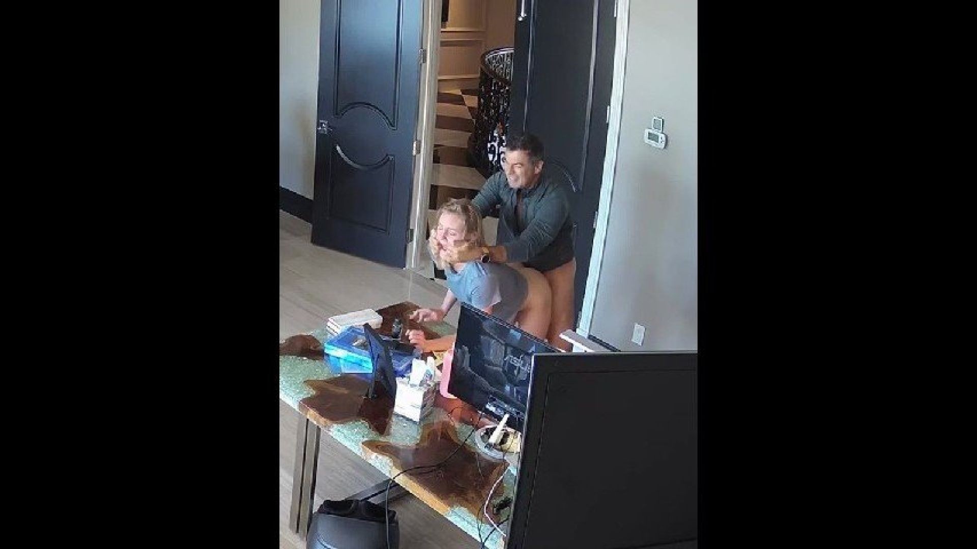 ⁣Rich Guy Fucking His Step Daughter Caught on Hidden Camera